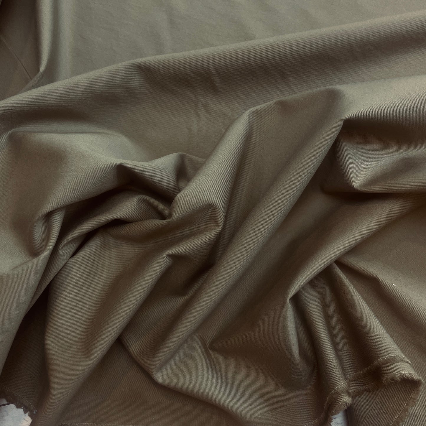 Taupe Stretch Cotton Sateen