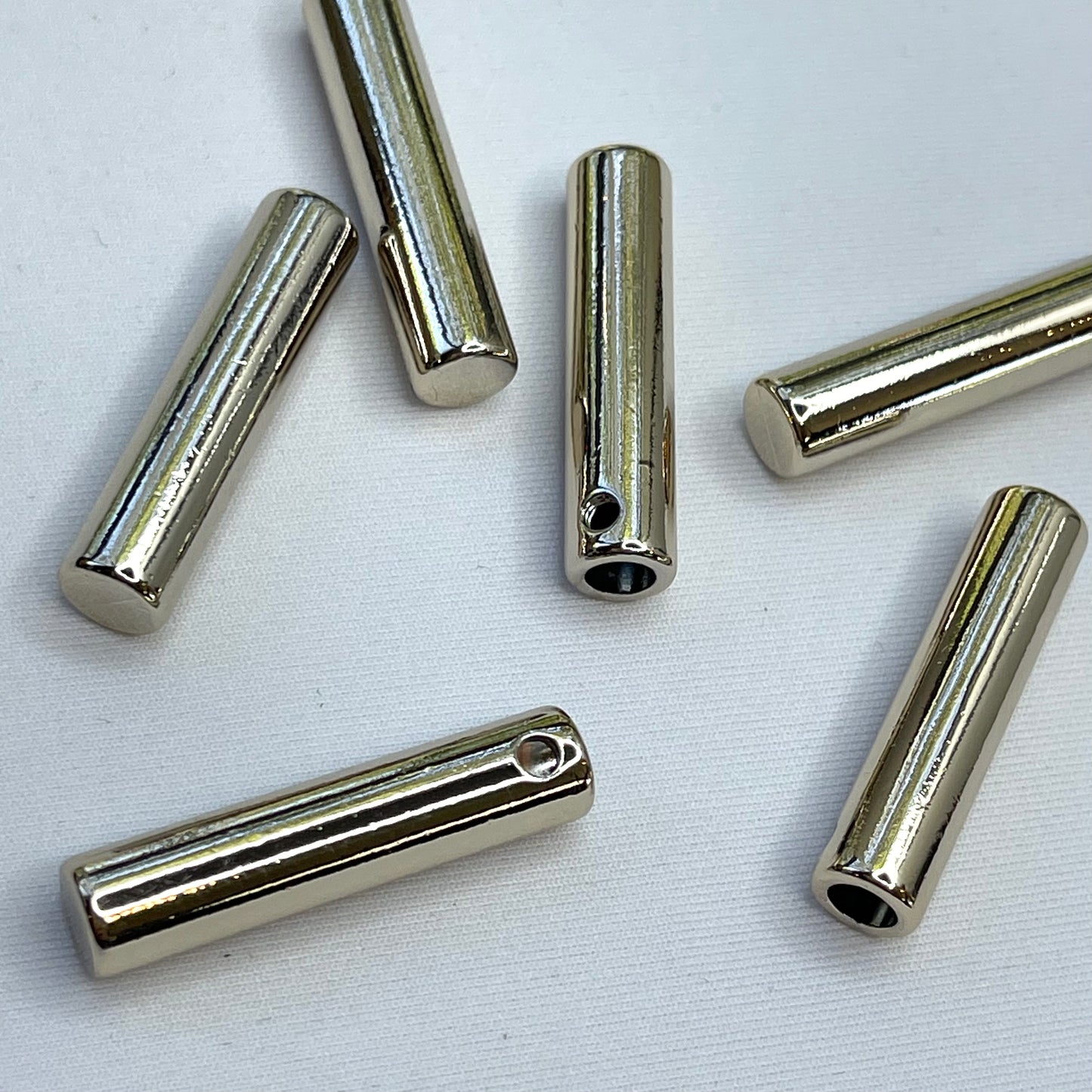 Gold Metal Tube Toggle Ends