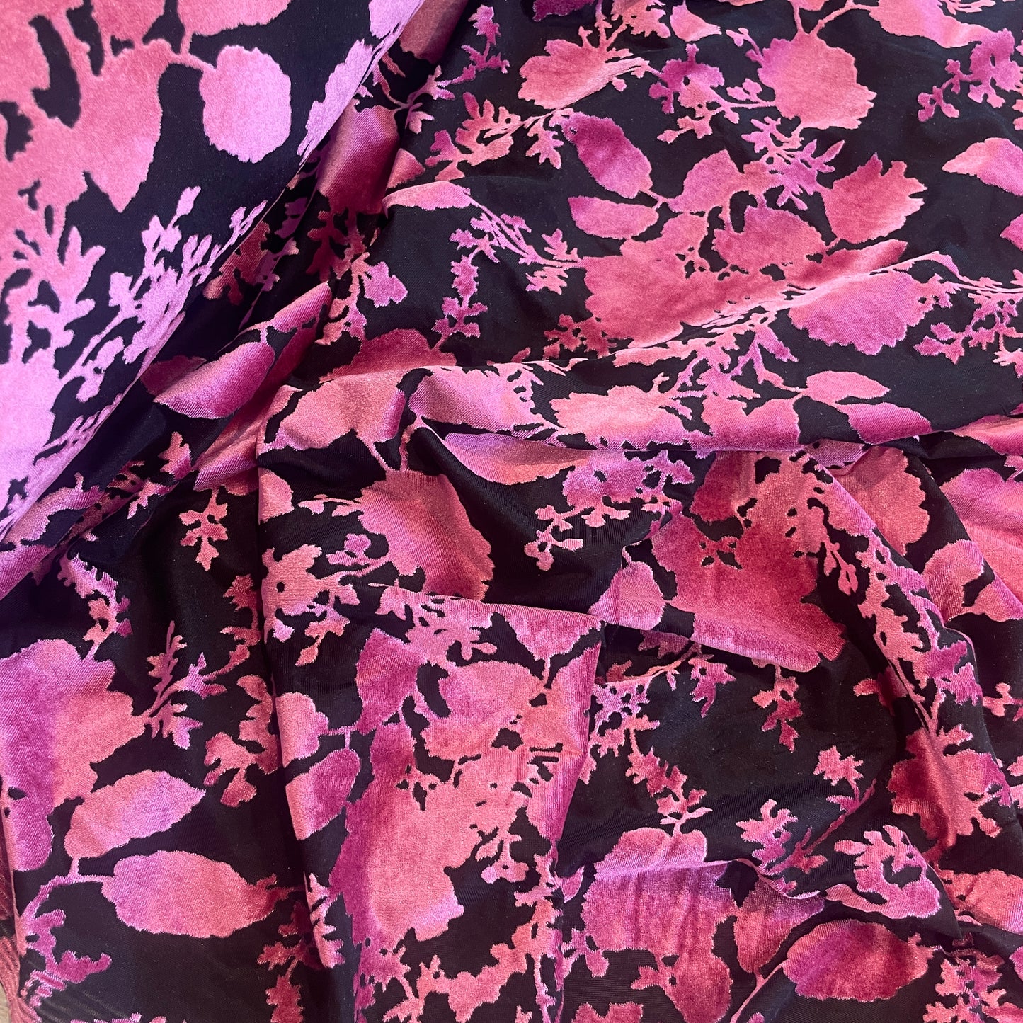 Midnight shadows burnout stretch velvet