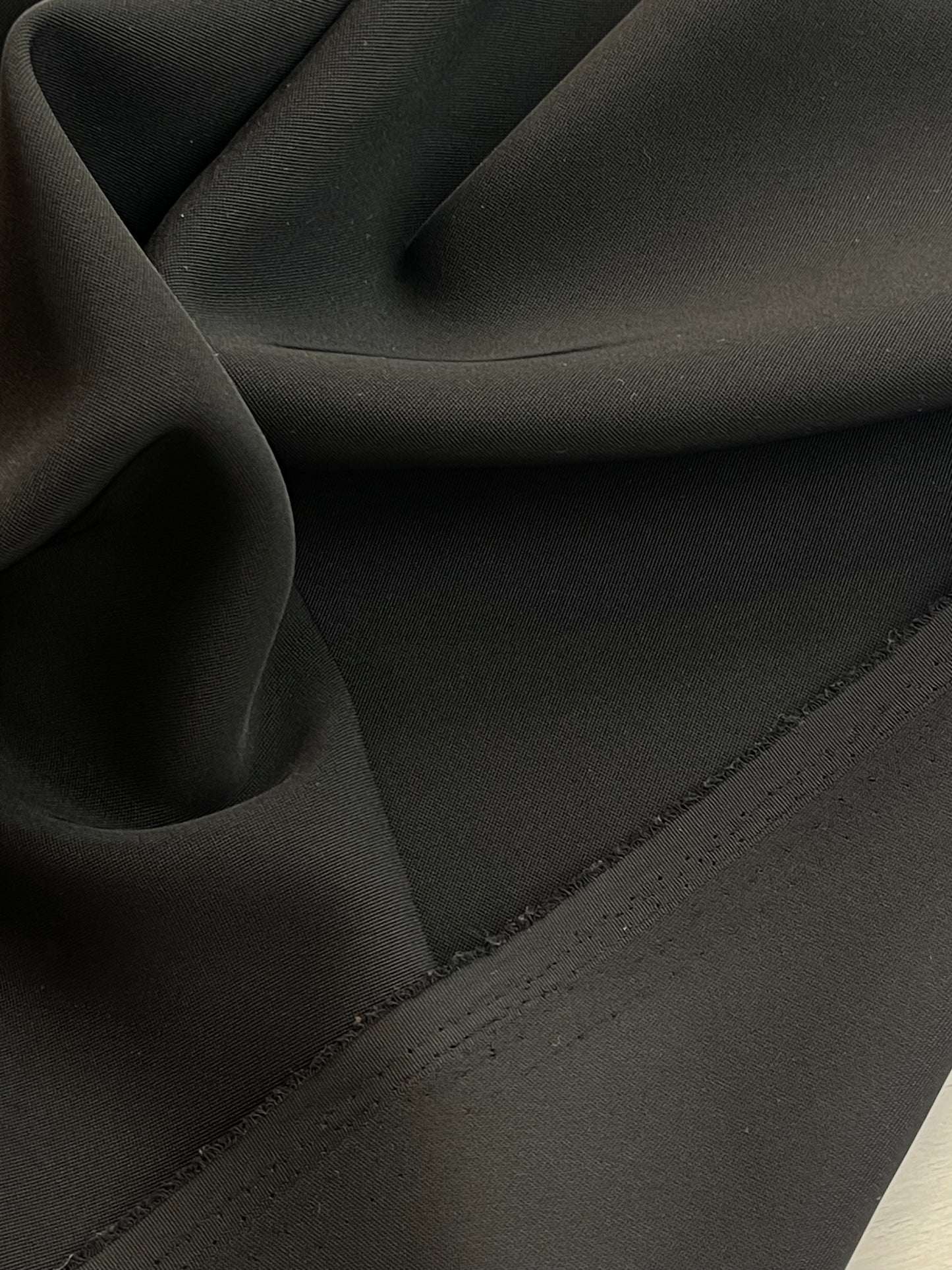 Sharkskin Black Stretch Suiting