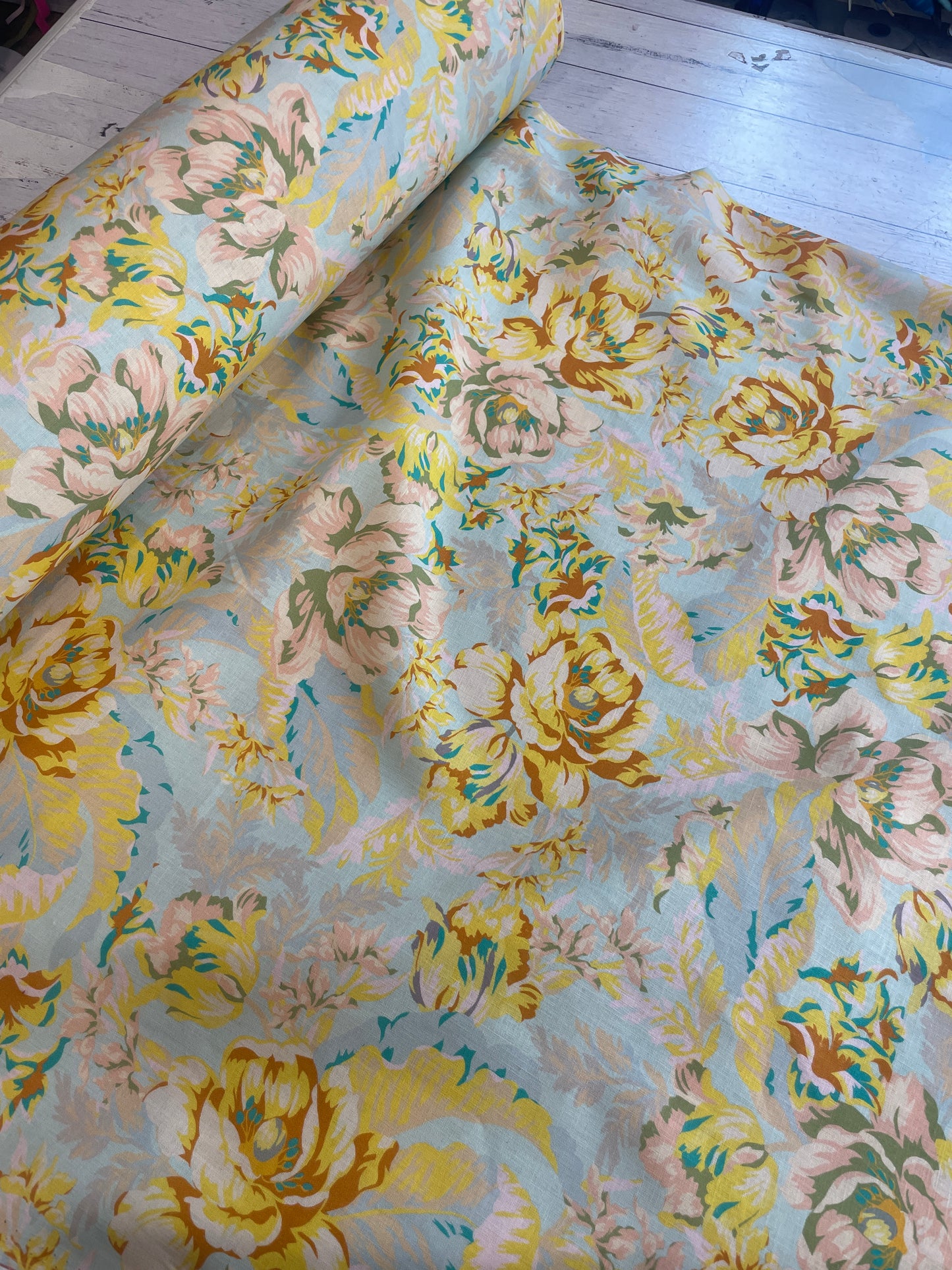 Eleanor glacier linen viscose
