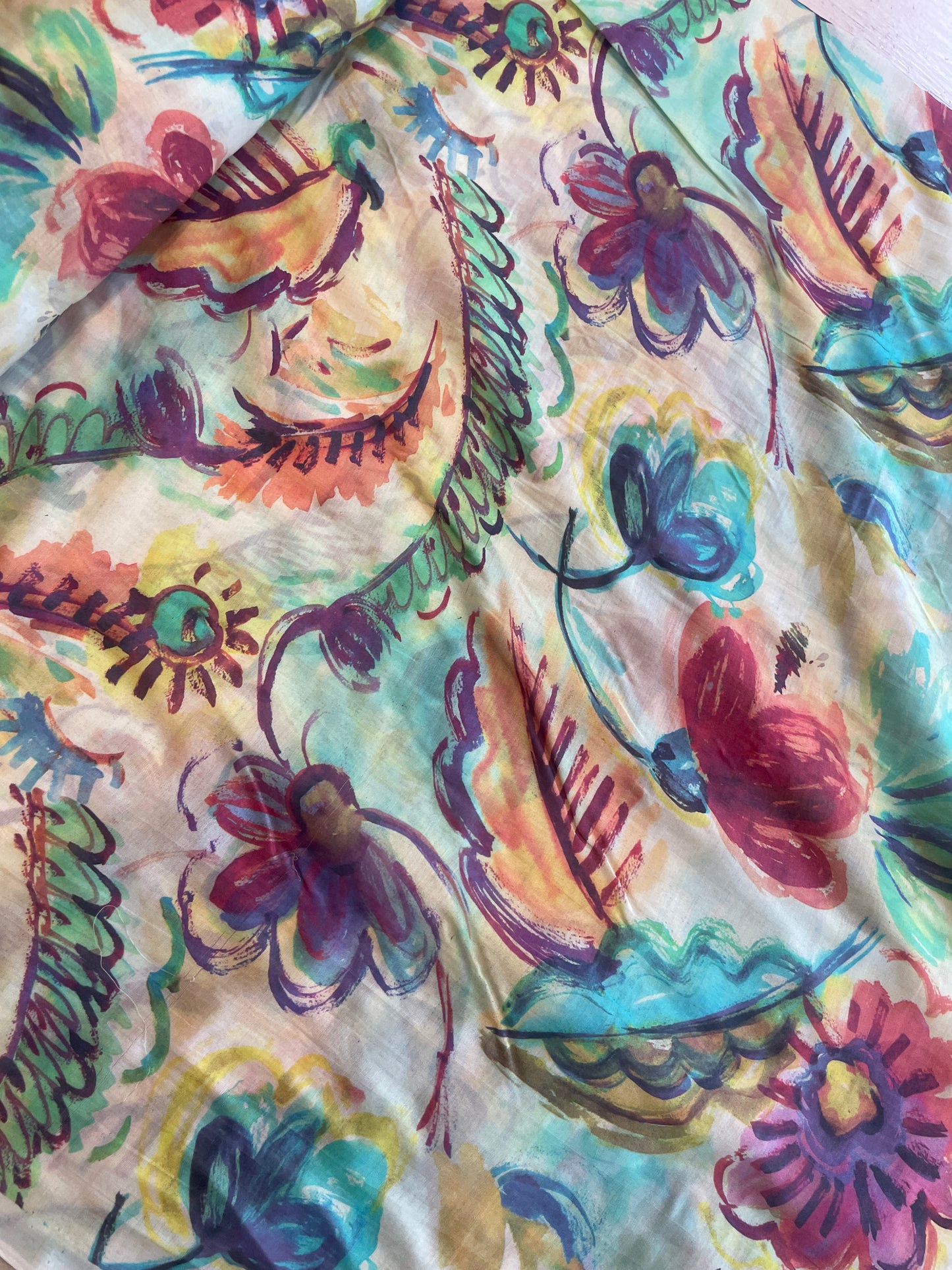 Carnivale silk cotton voile