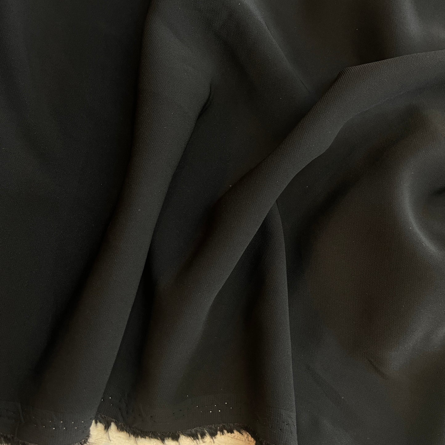 Black Luxe Viscose Stretch Suiting