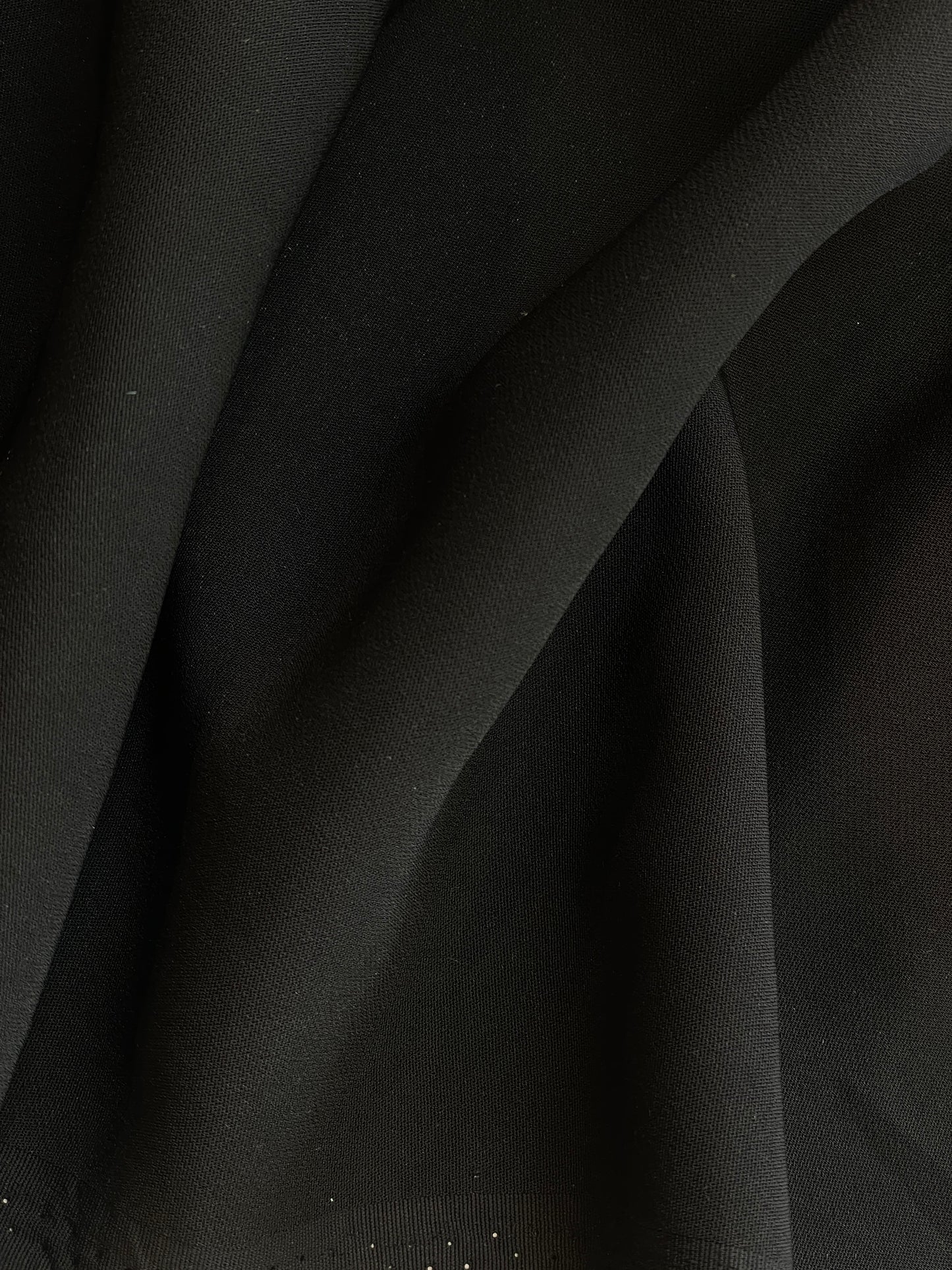 Black Luxe Viscose Stretch Suiting