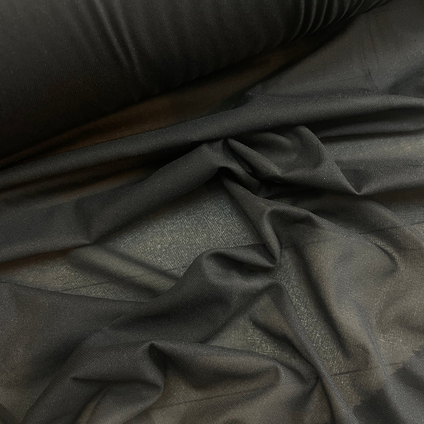 Black ultralight iron on woven interfacing