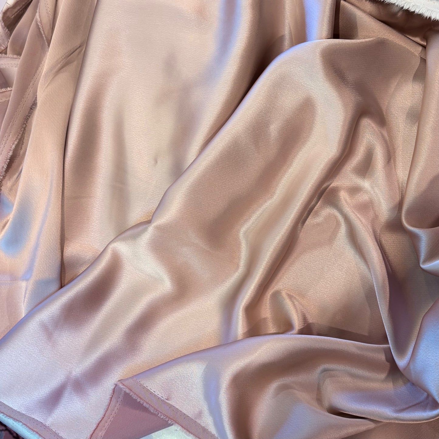 2.3m Dusty Pink Stretch Satin