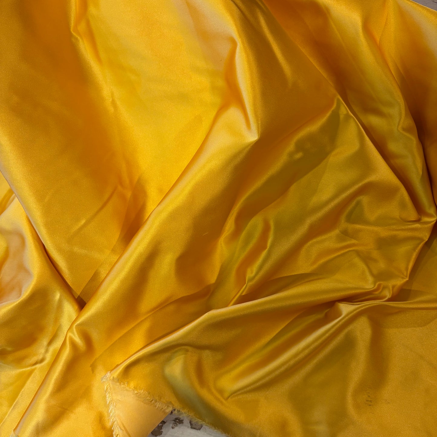 2.7m Sunshine Yellow Silk Duchess Satin
