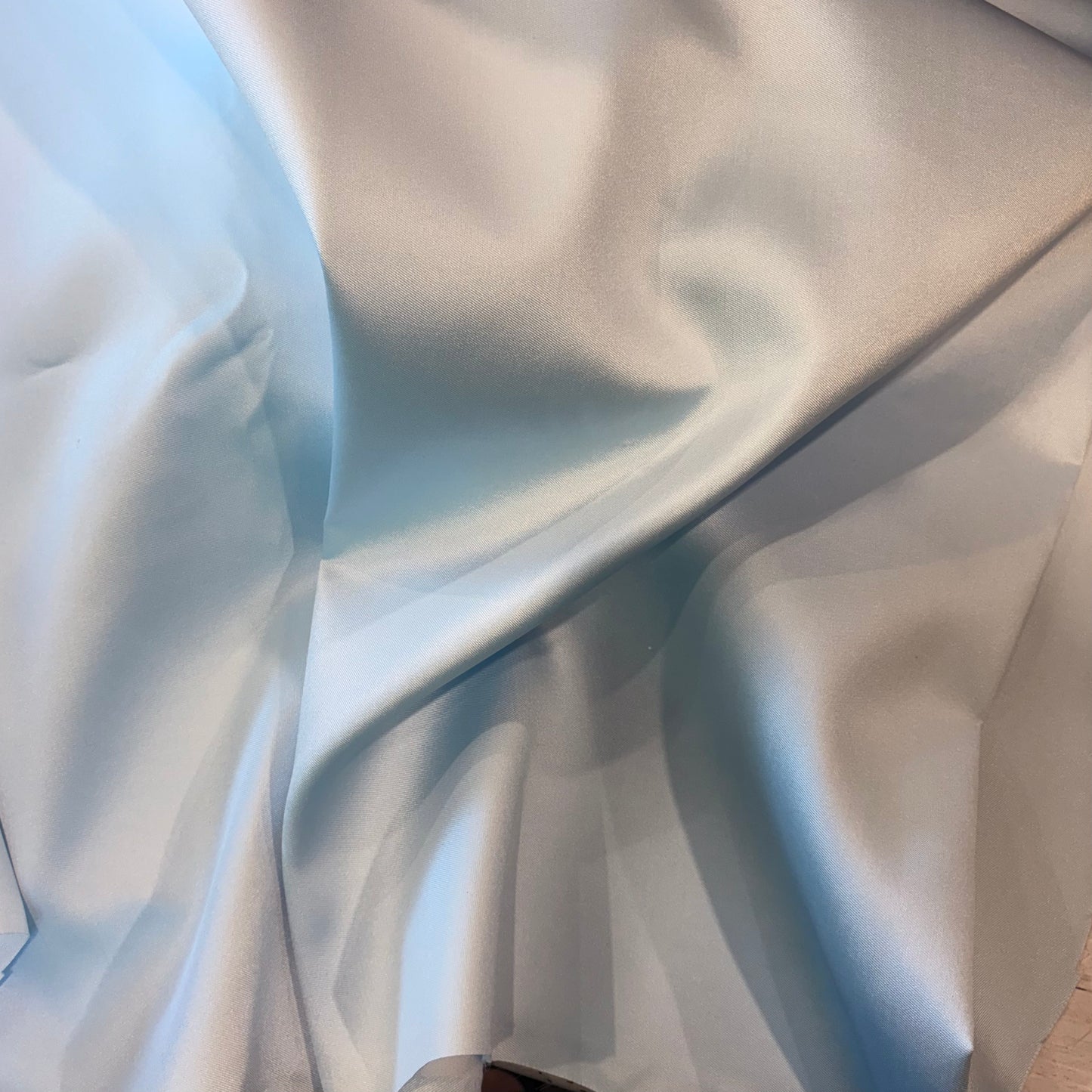 1.7m Powder Blue Interfaced Twill Taffeta