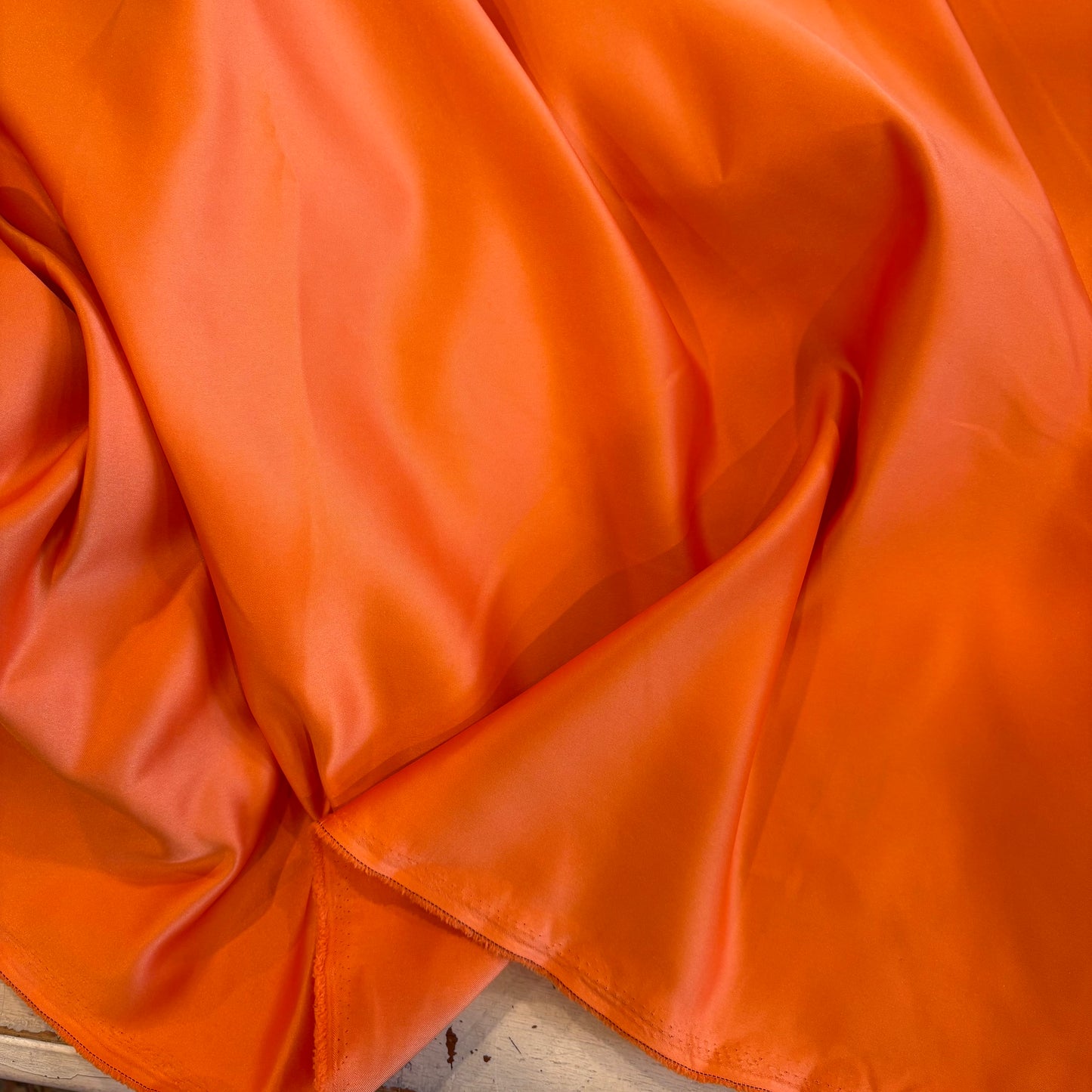 2.6m Bright Orange Duchess Satin