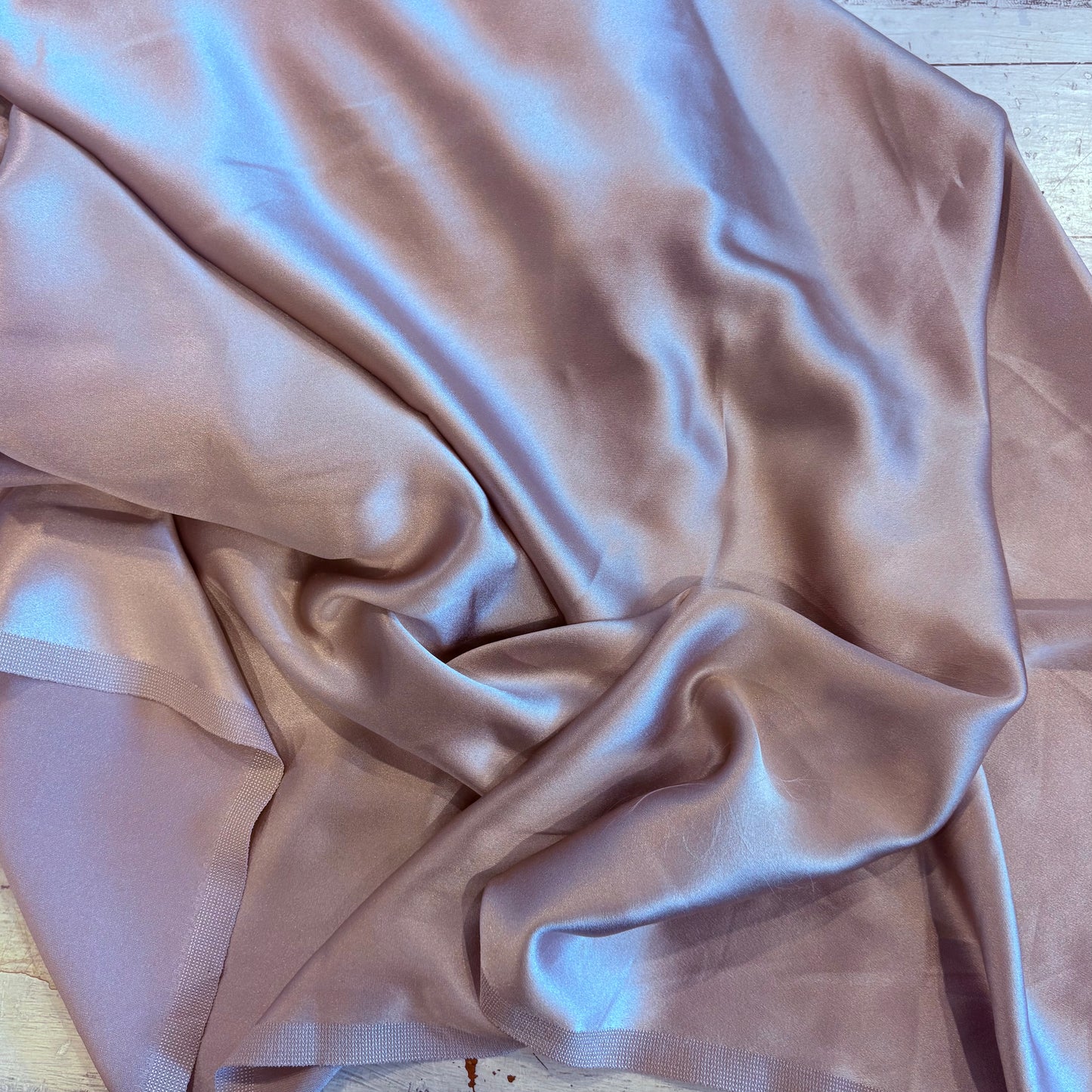 2m Dusty Pink Silk Satin