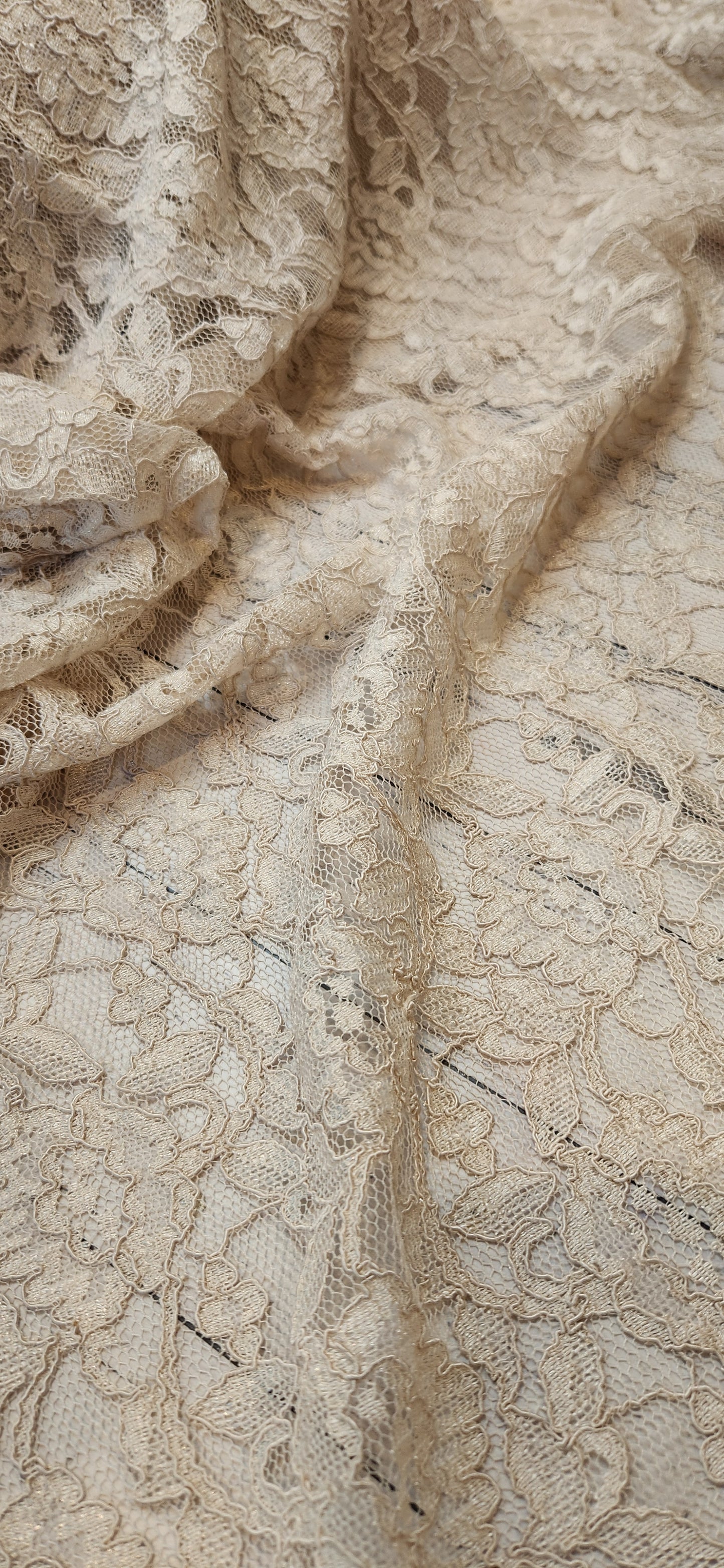 Ingrid hand dyed mocha Lace
