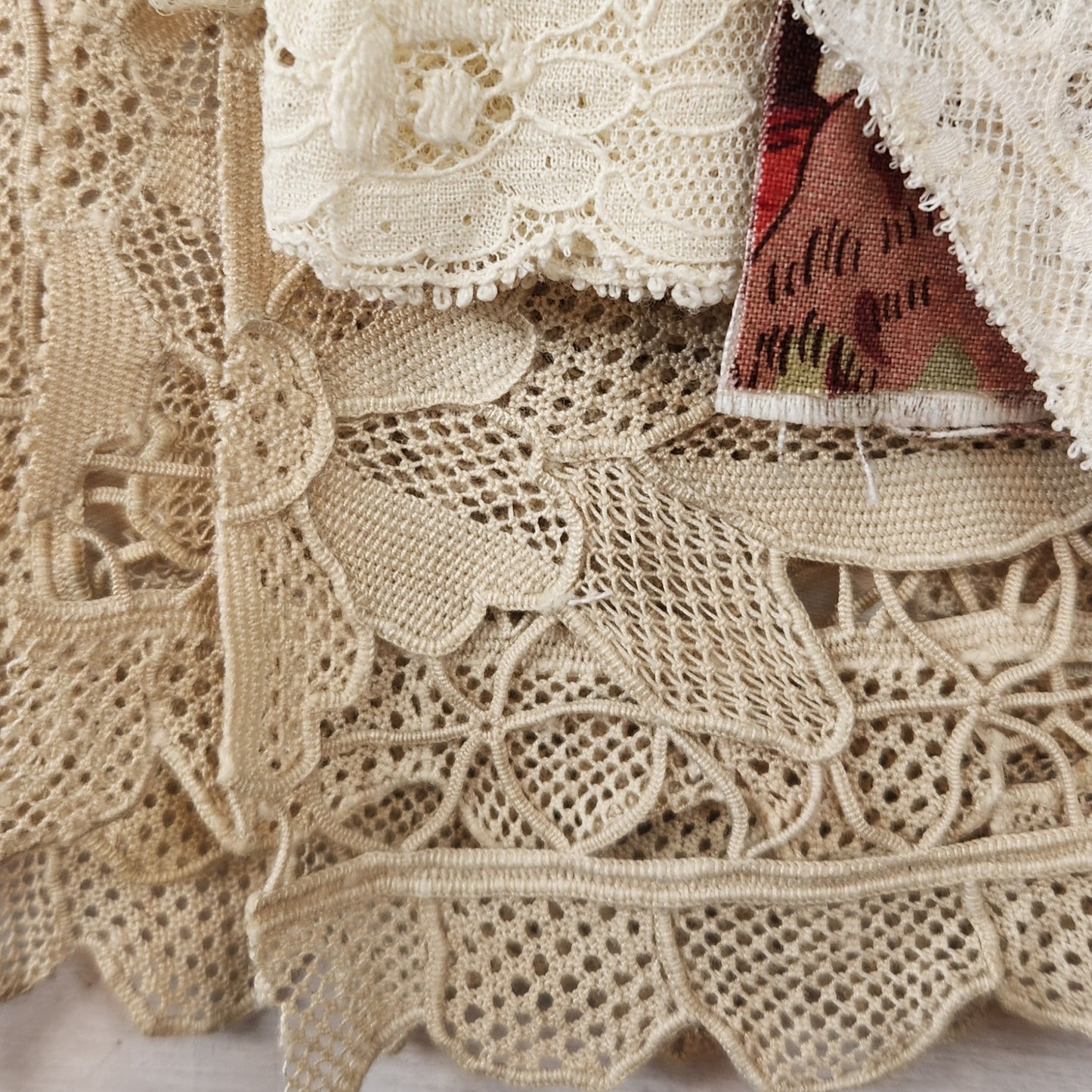 Raspberry cream slow stitch