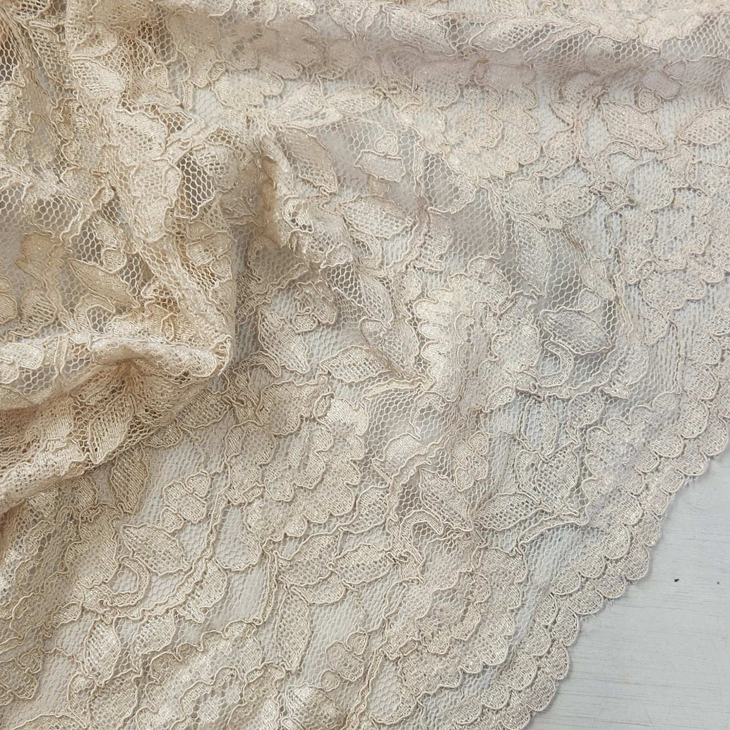 Ingrid hand dyed mocha Lace