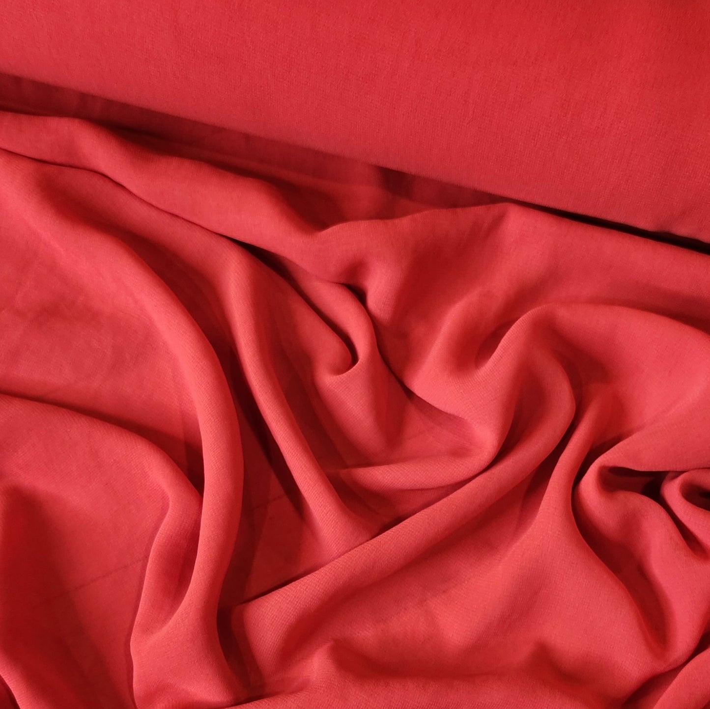 Raspberry red georgette
