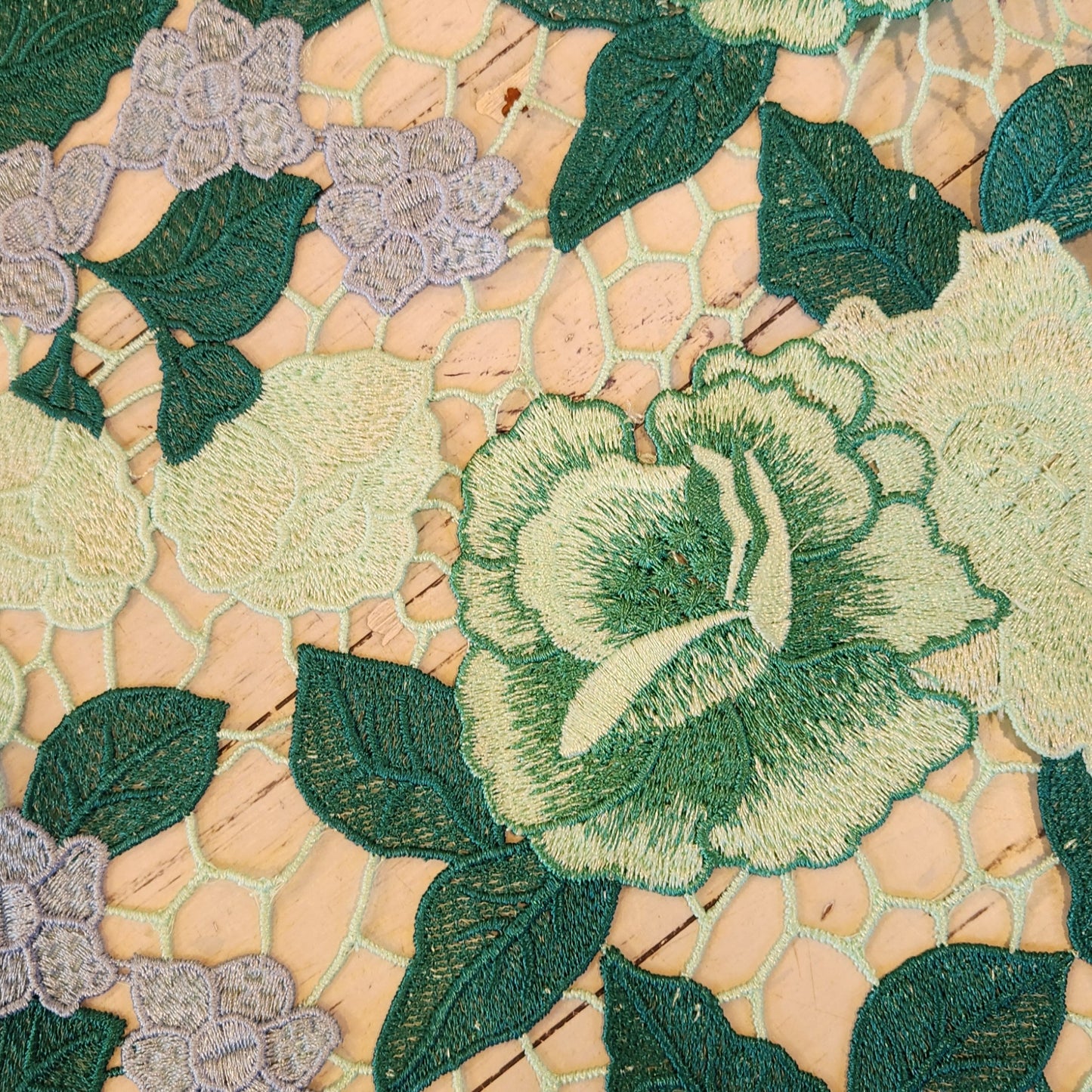 Lavender and roses Guipure Lace