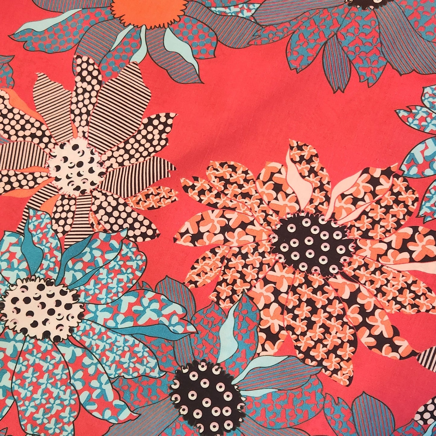 Patchwork flowers cotton lawn