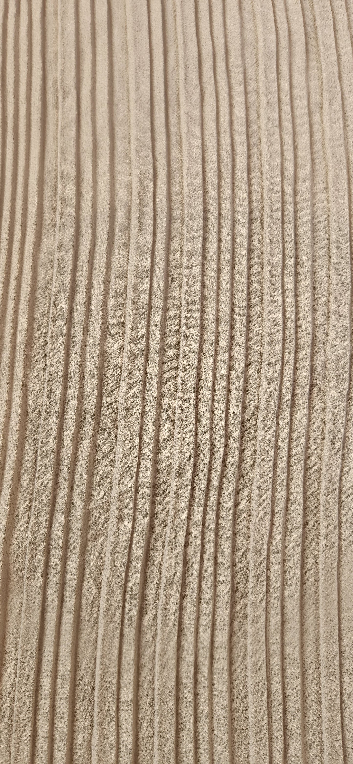 Pale smokey sage Perma Pleat Georgette