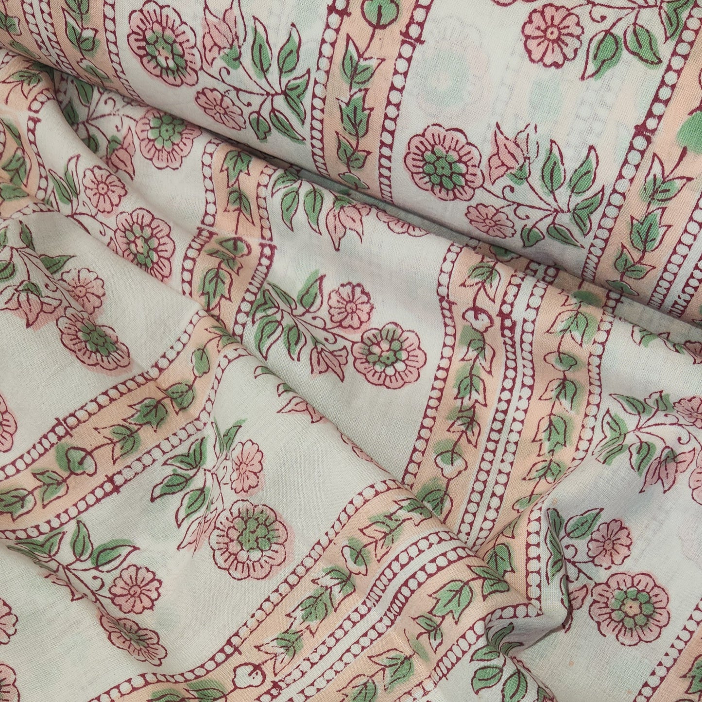 Diya block print cotton voile