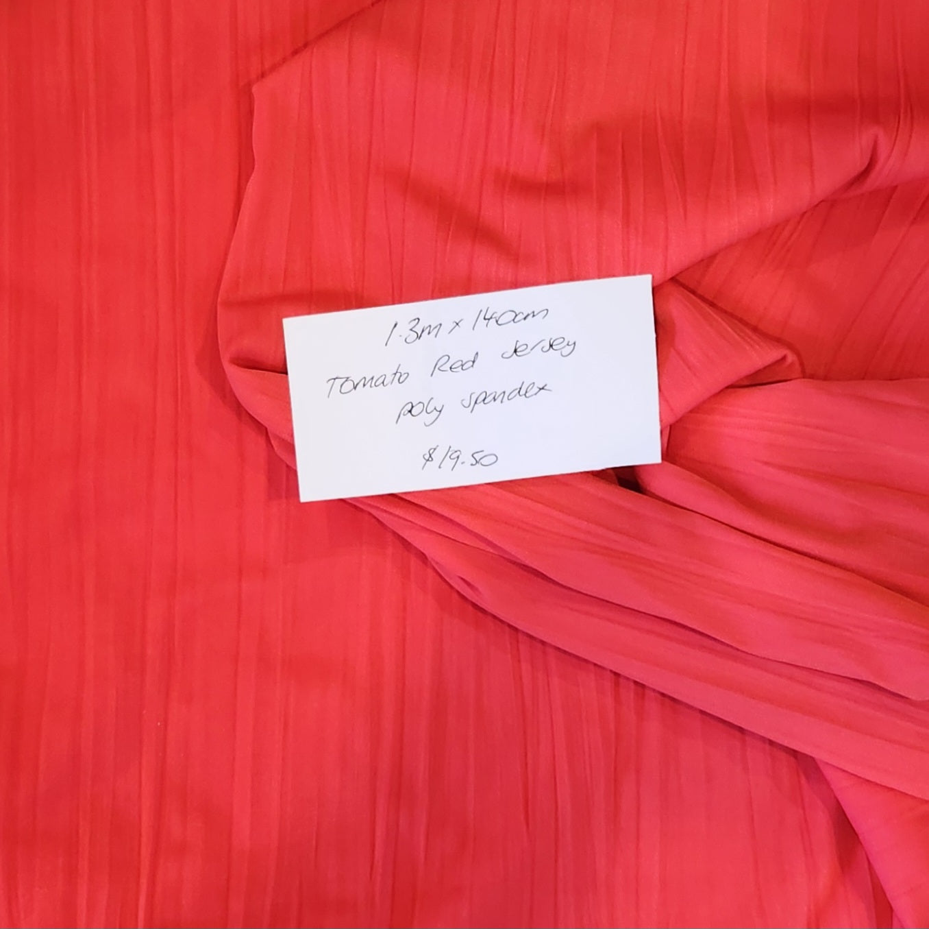 1.3m Tomato red jersey