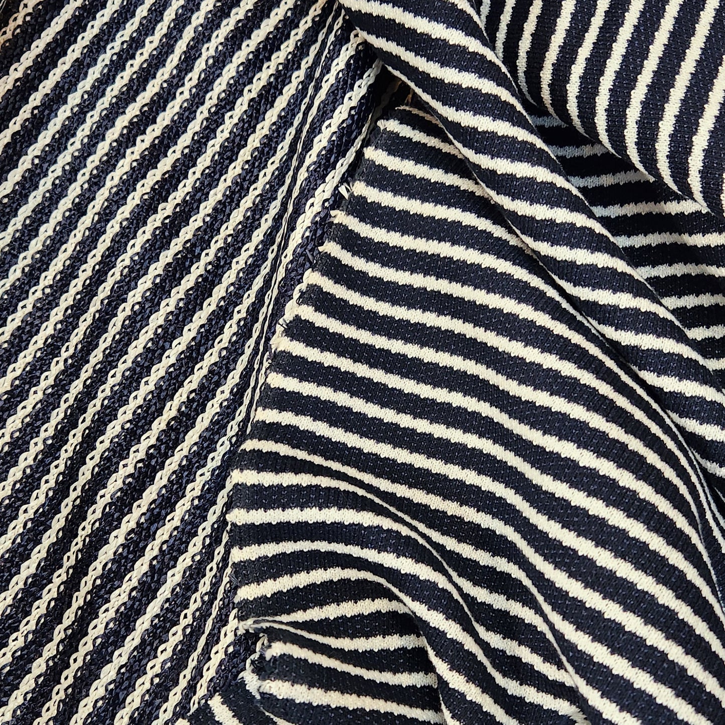 Nautical stripe Raffia Knit