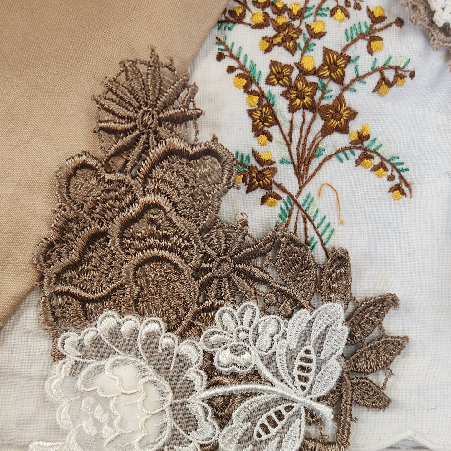 Mocha cream slow stitch