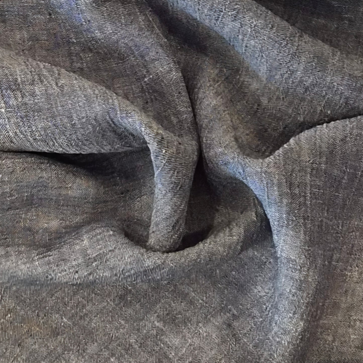 Navy crinkle linen