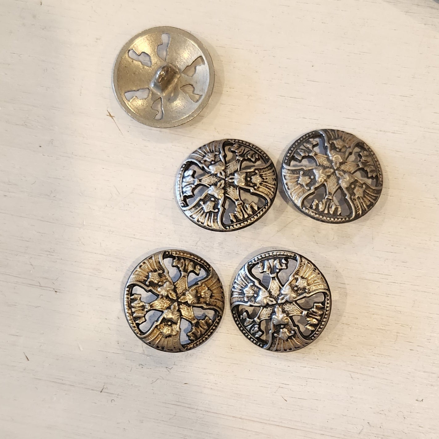 Vintage cross button