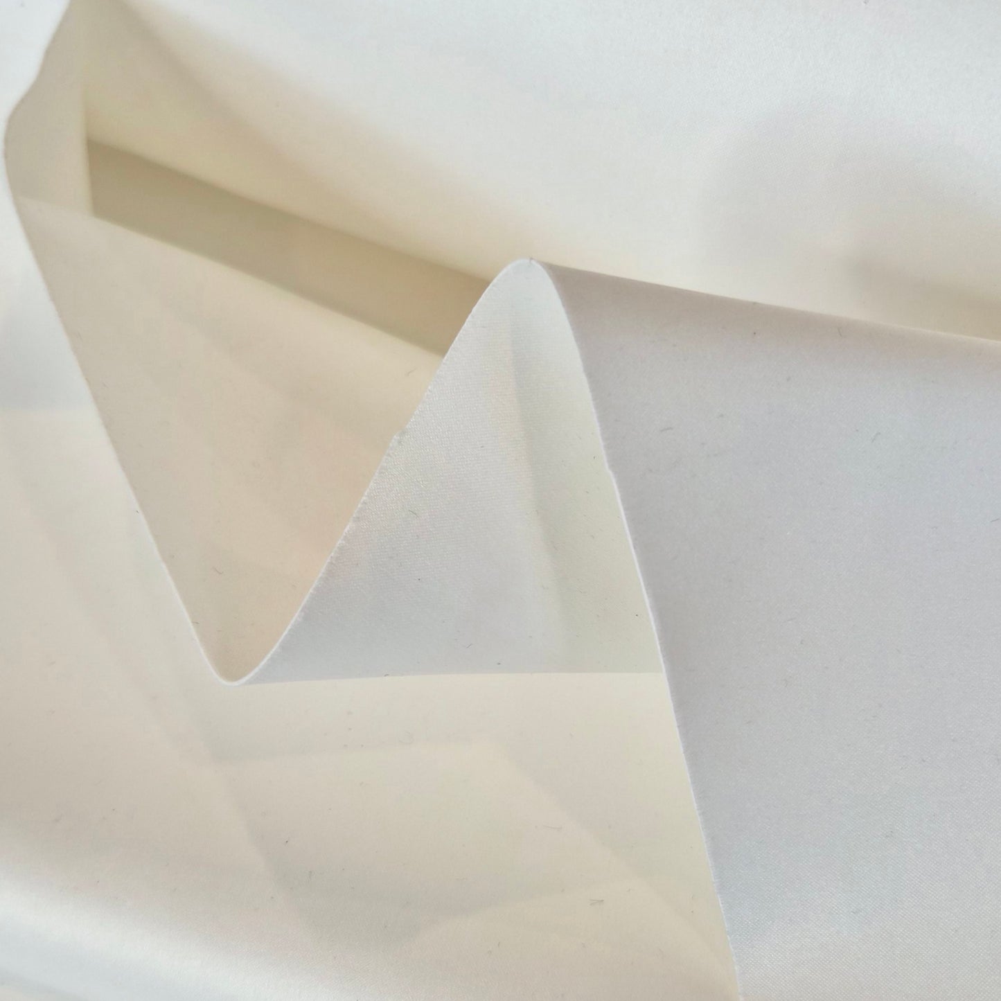 Shelly ivory double bonded satin