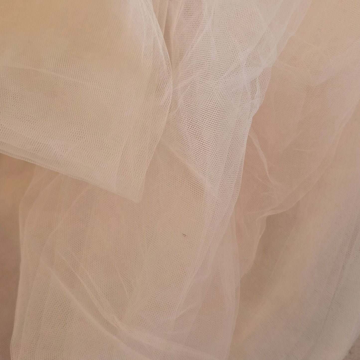 6.5m Palest pink bridal tulle