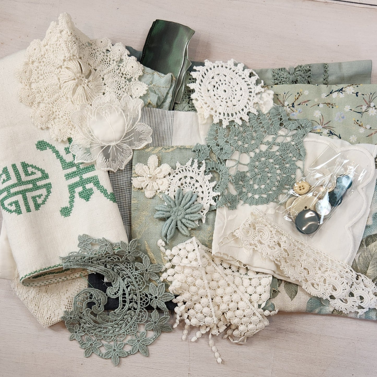 Cottage garden 3 slow stitch