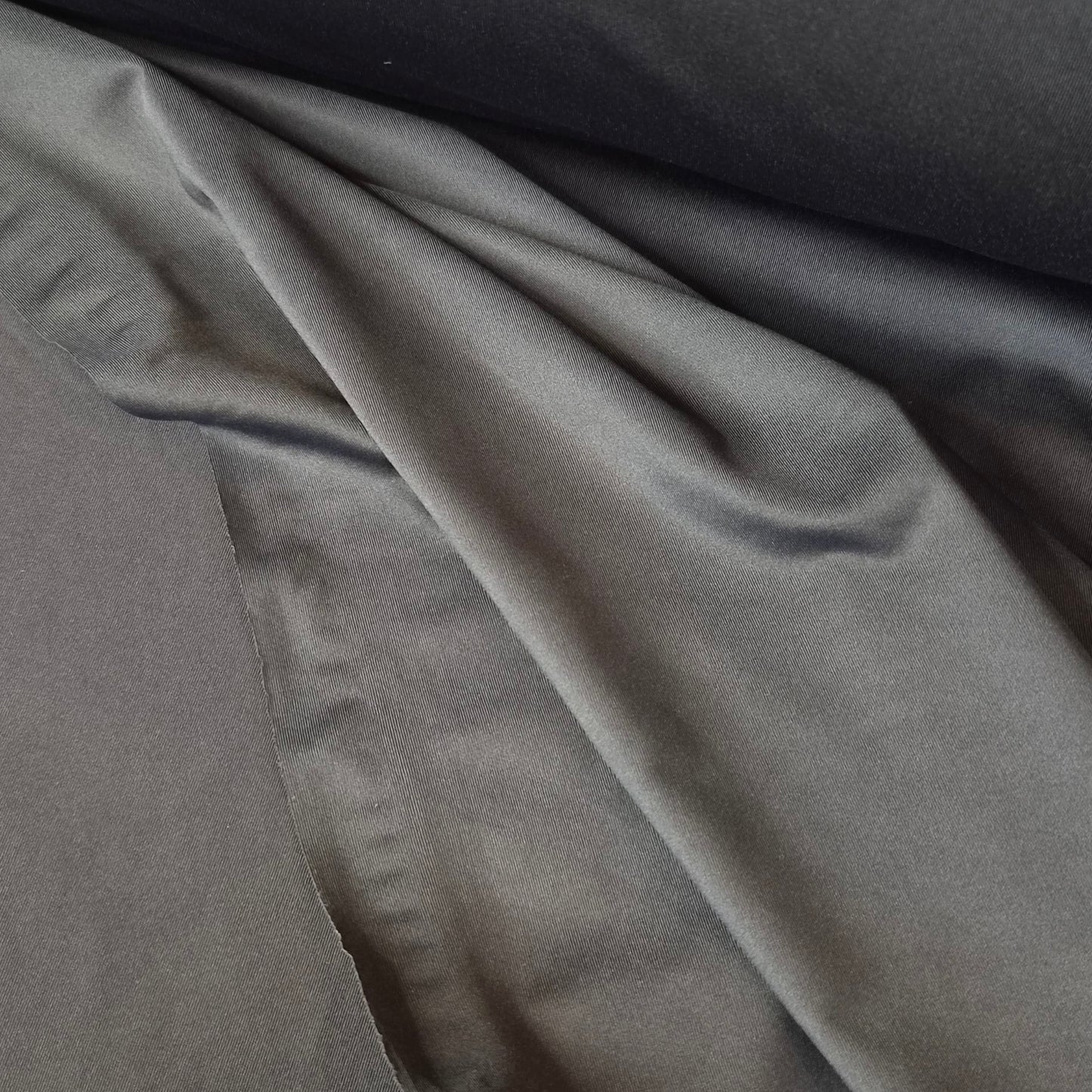 Ink black stretch jersey lining
