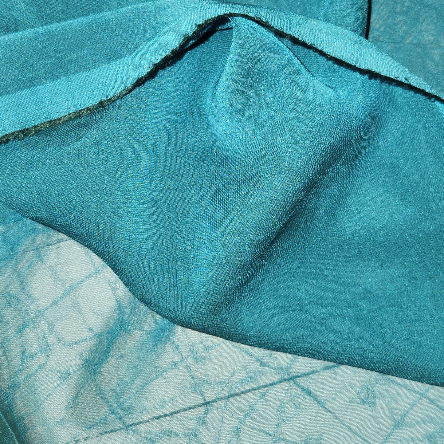 Sea blue shot chiffon