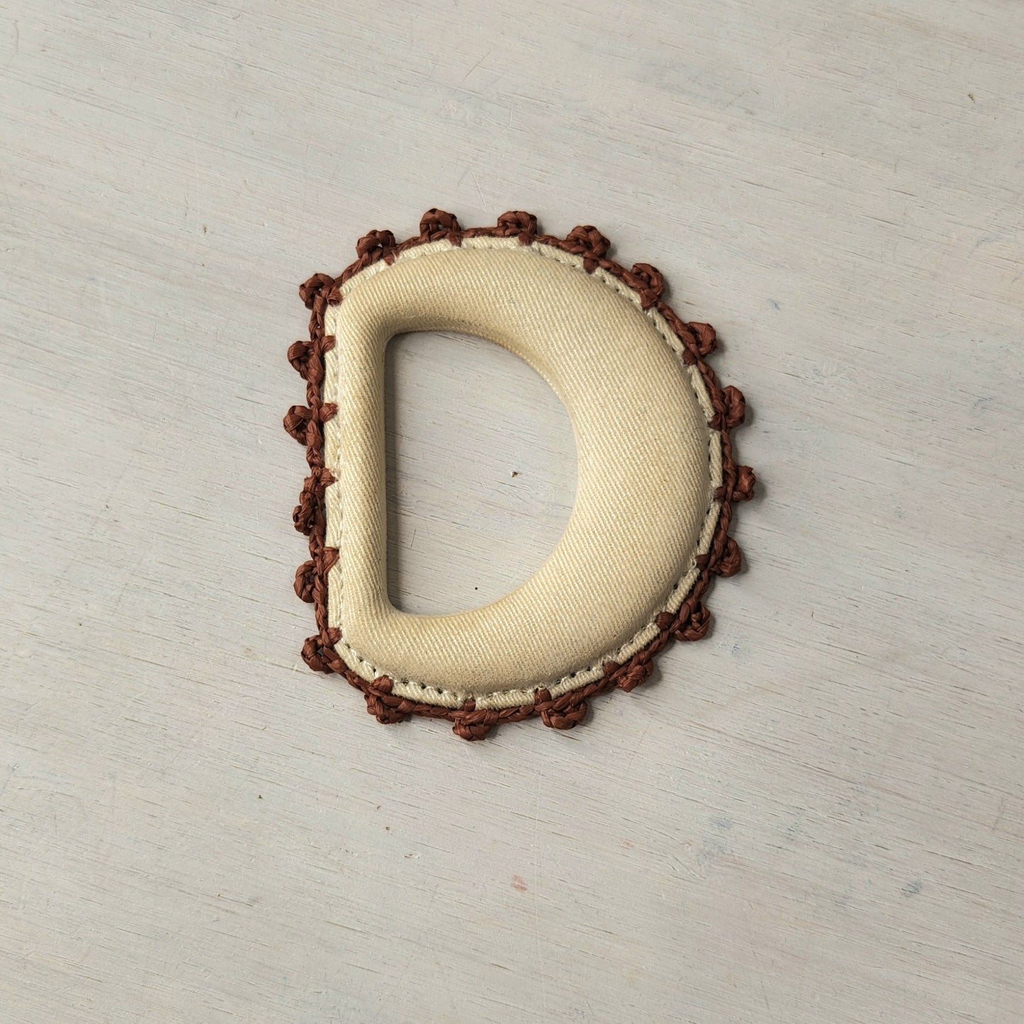 Horseshoe Crochet bow or tie ring