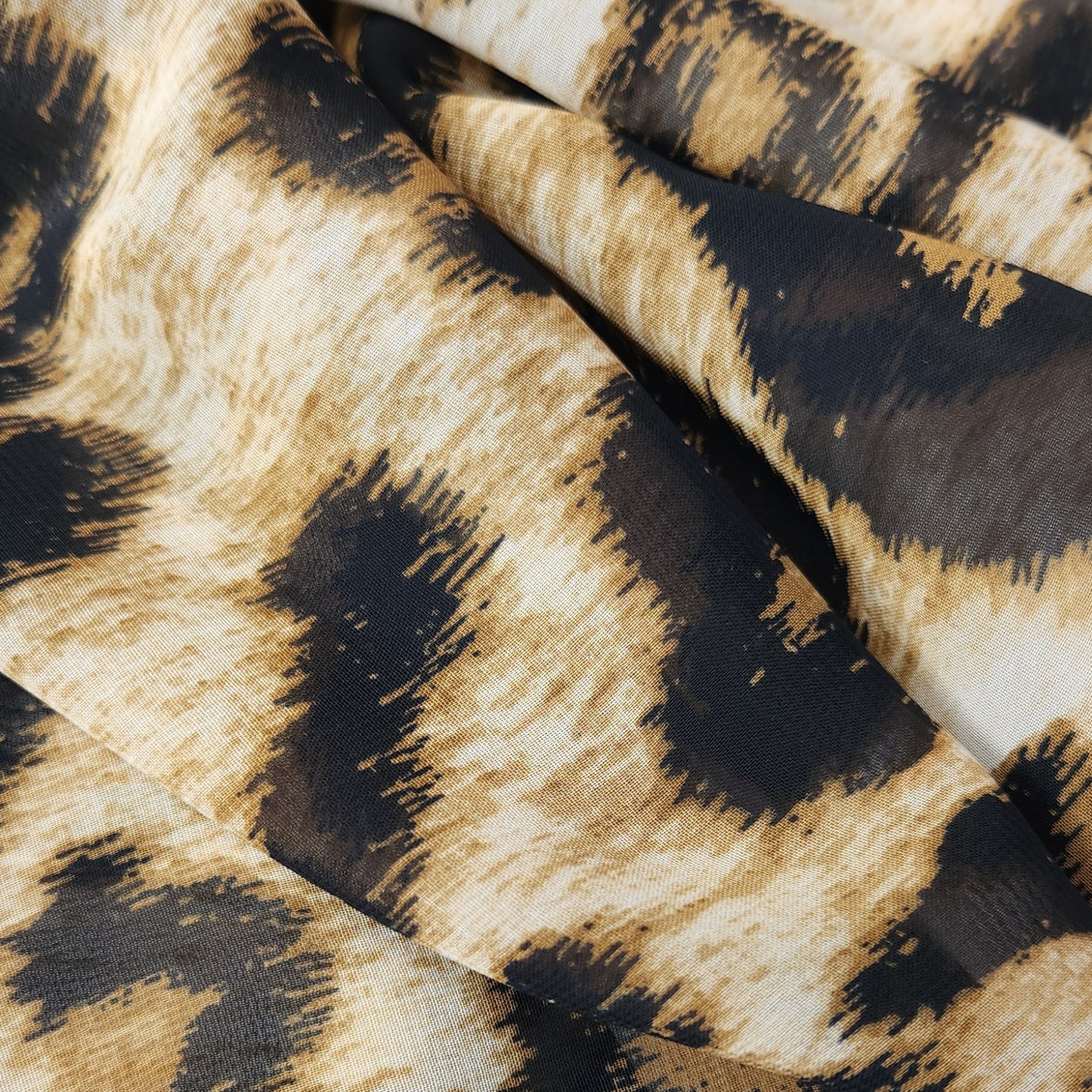 Wild Leopard print georgette