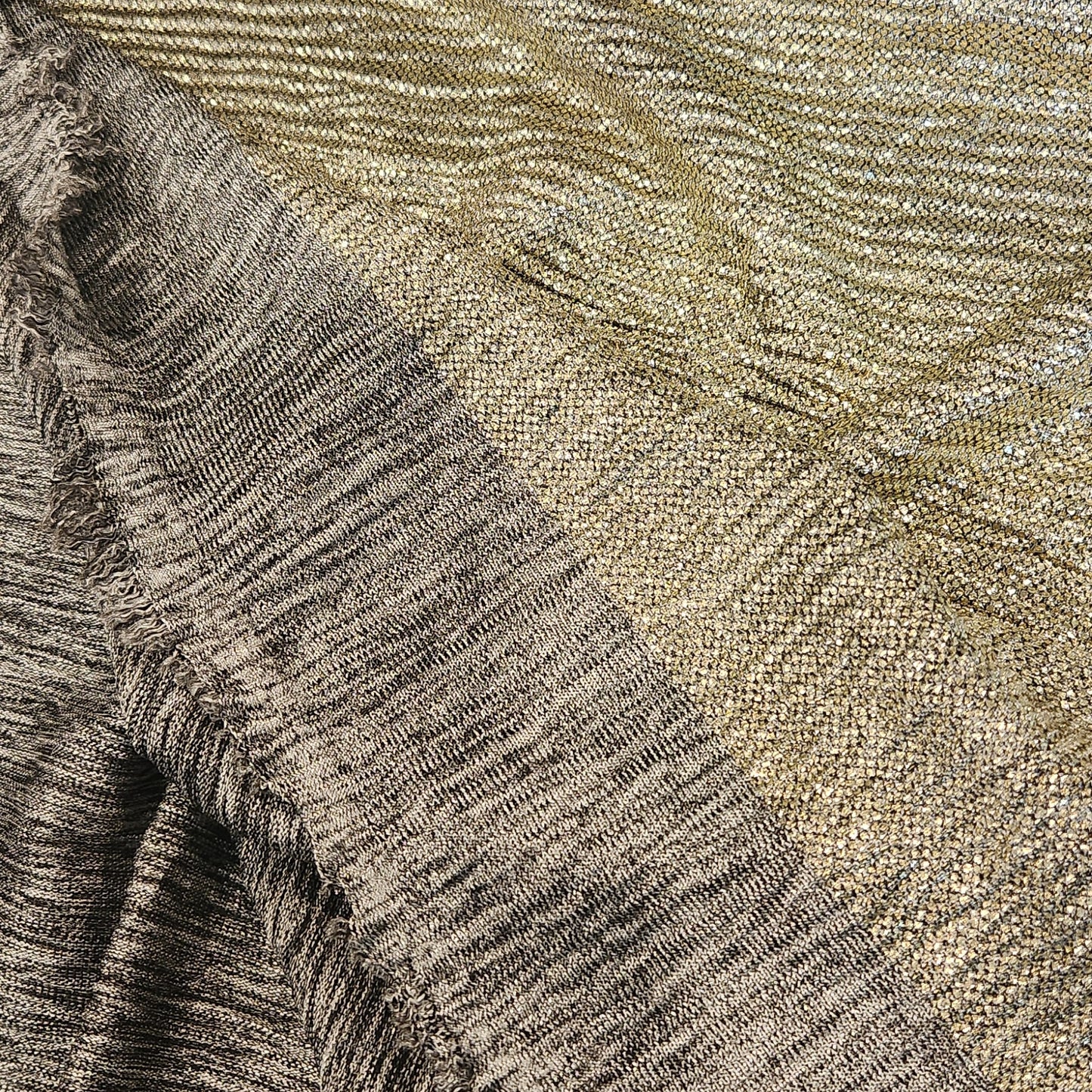 Gold lurex jersey knit