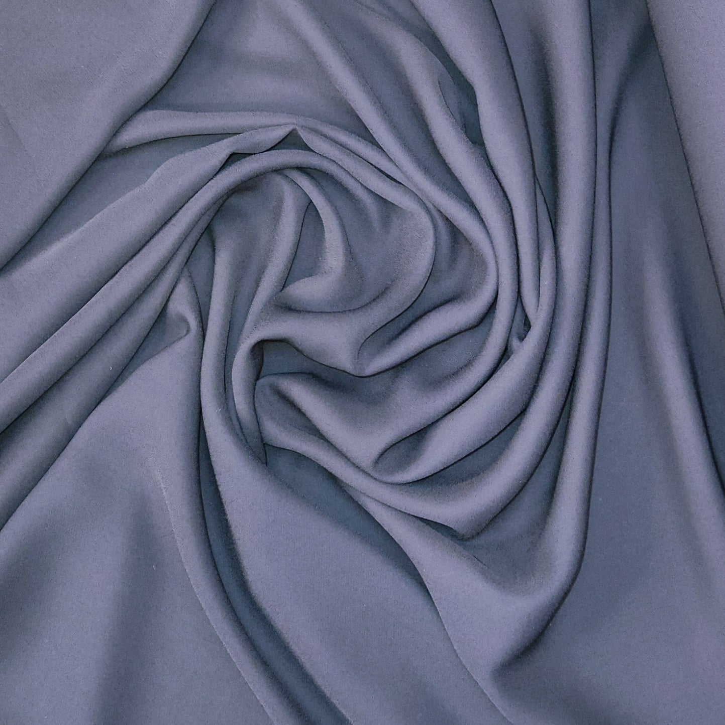Navy triple crepe georgette