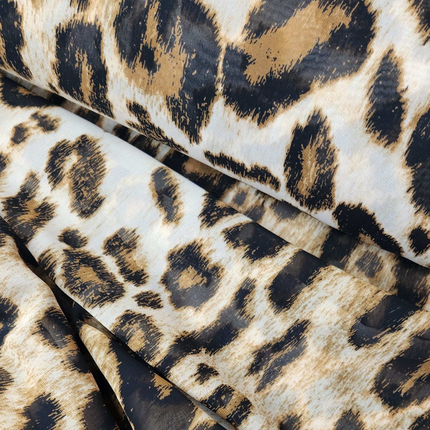 Wild Leopard print georgette