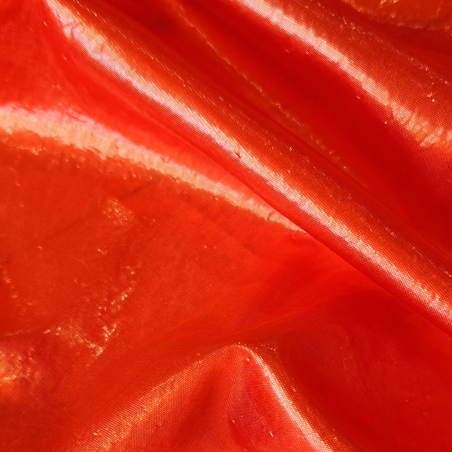 Tomato lurex organza