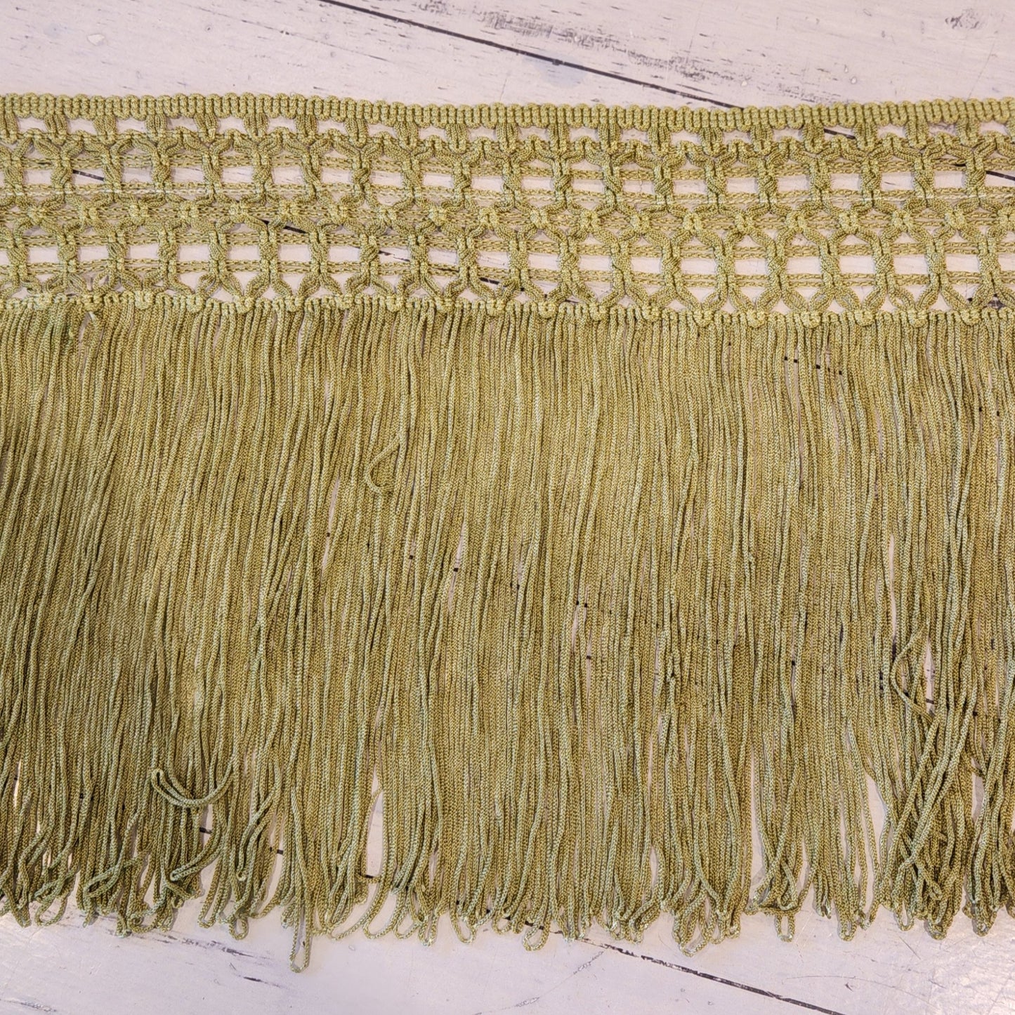 Isabella olive fringe