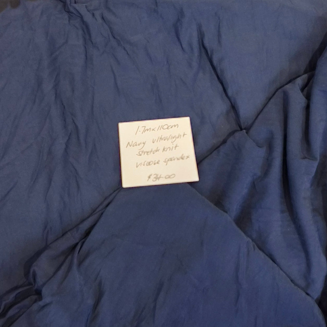 1.7m Navy ultralight stretch knit