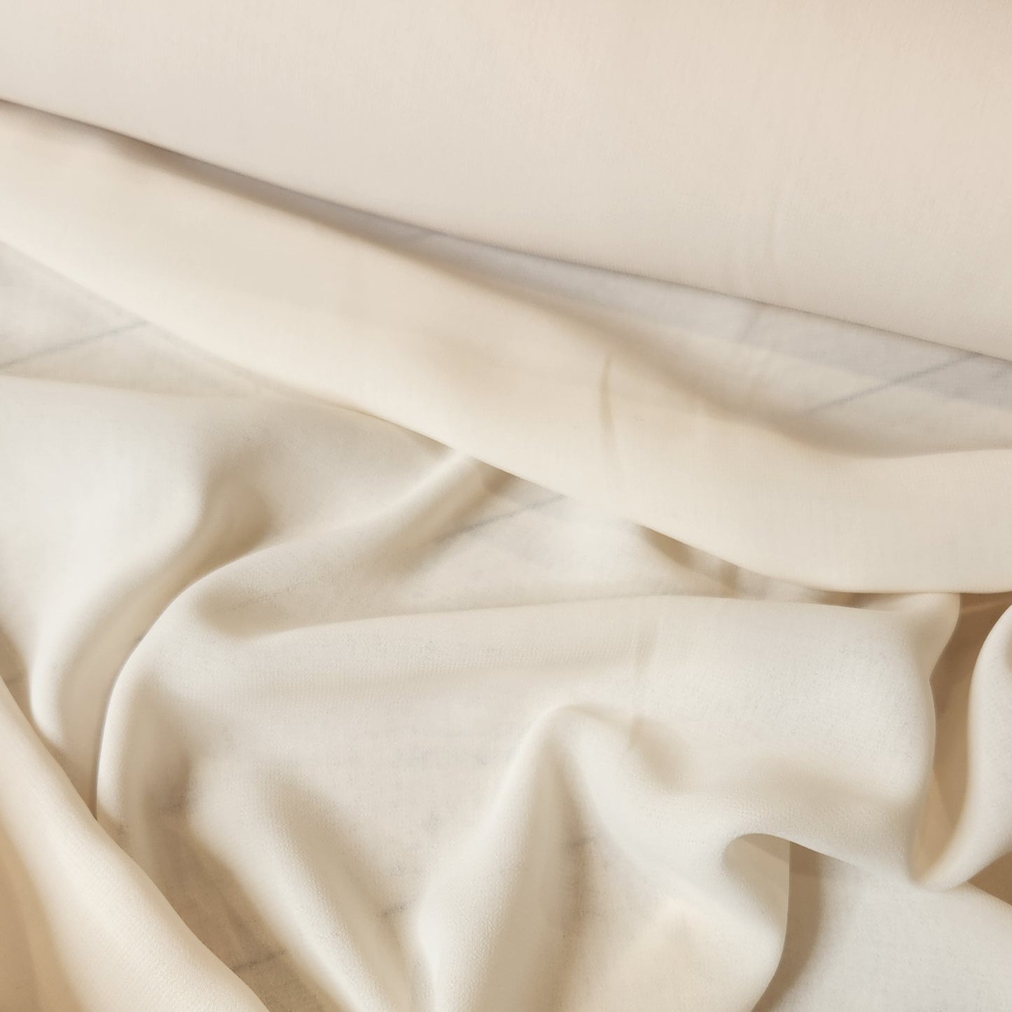 Tilly natural cream georgette