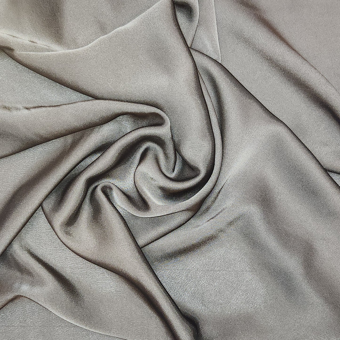 Elsie black viscose de lustred satin