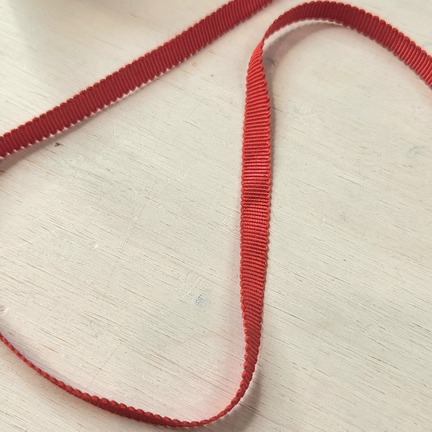 Red 6mm grossgrain ribbon