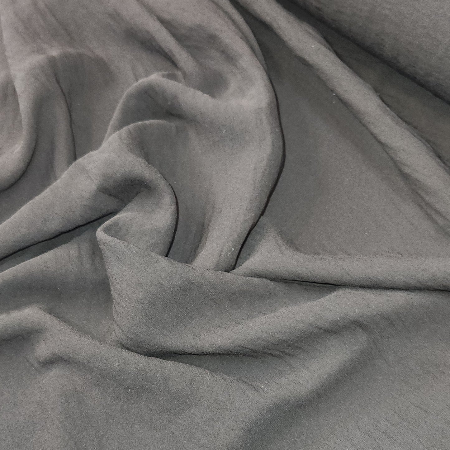 Waves Black double georgette