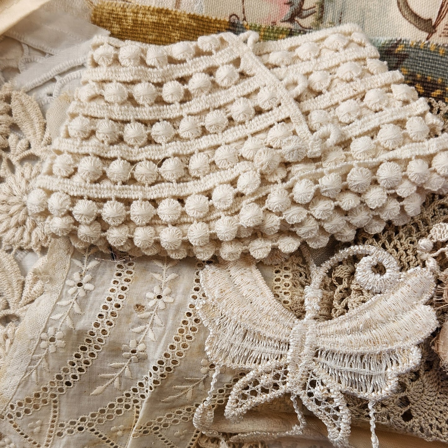 Cream carriage slow stitch