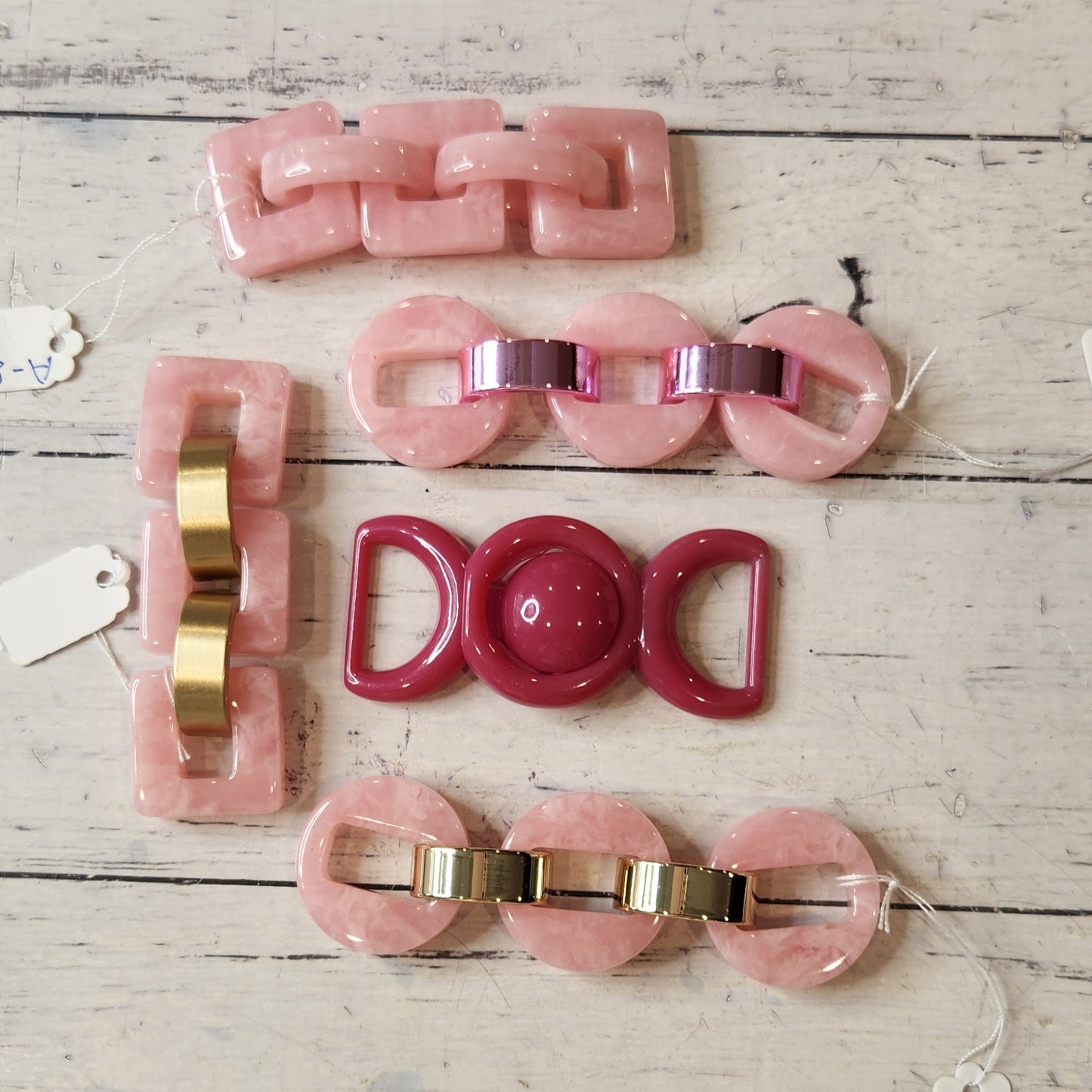 Collection of metal and plastic embellishments