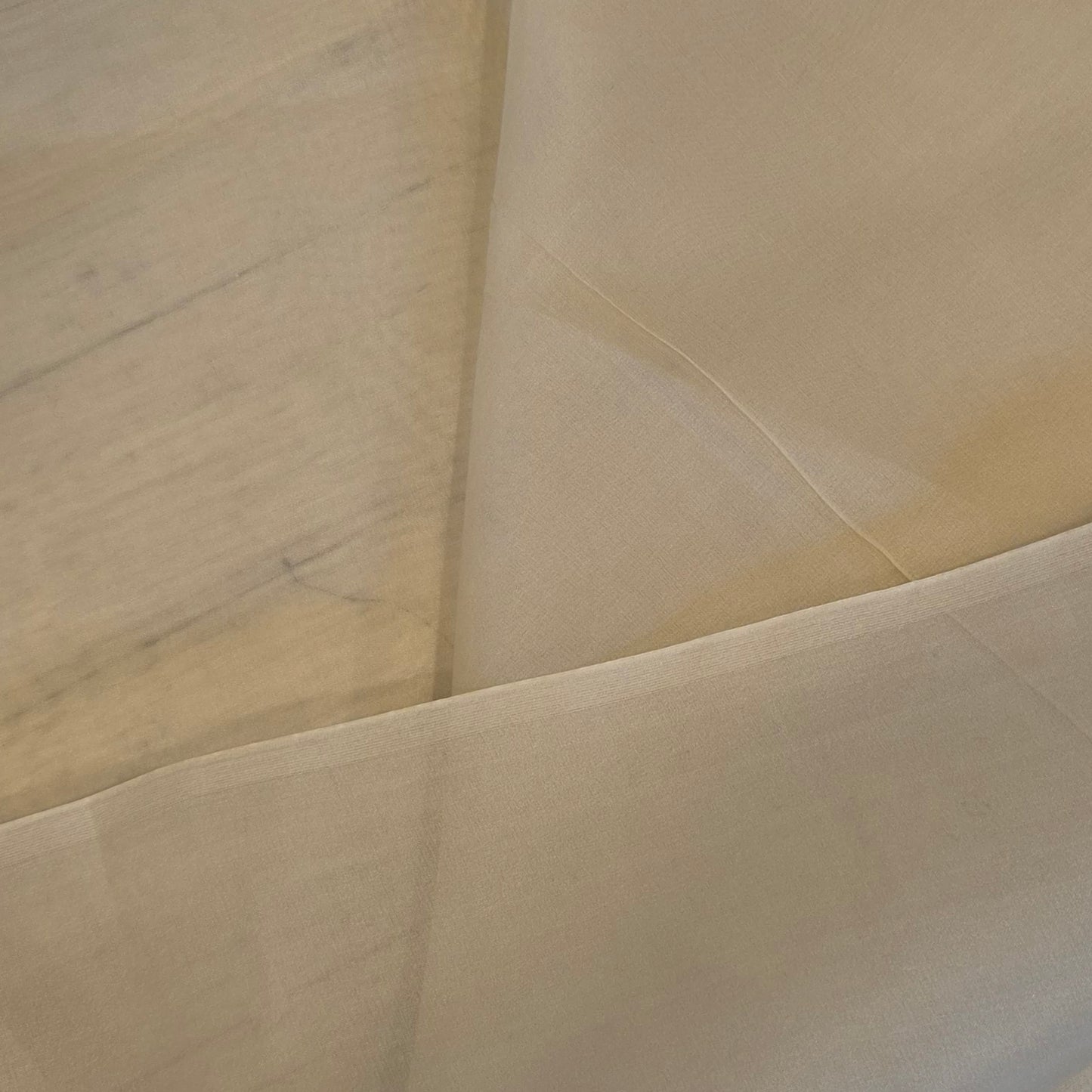 70cm Burnt honey silk organza