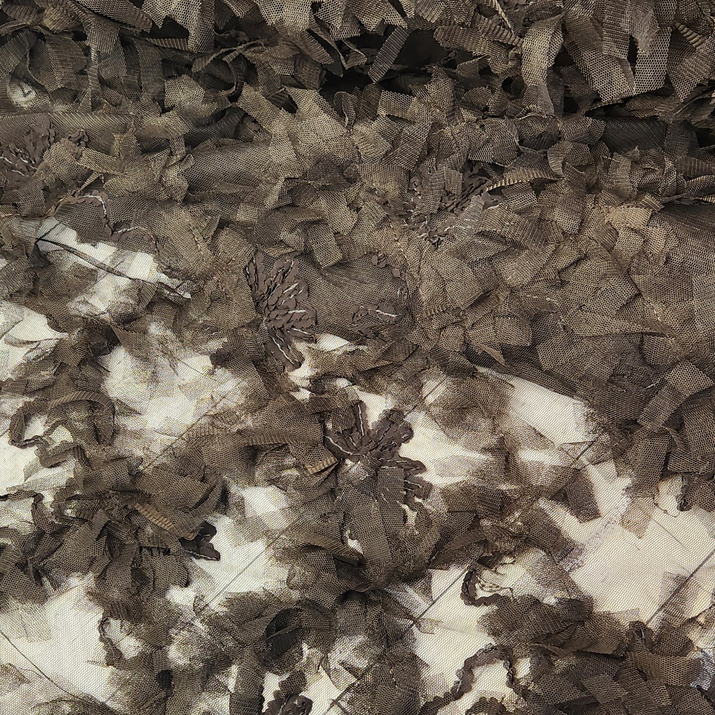 Chocolate Tulle ruffle flowers