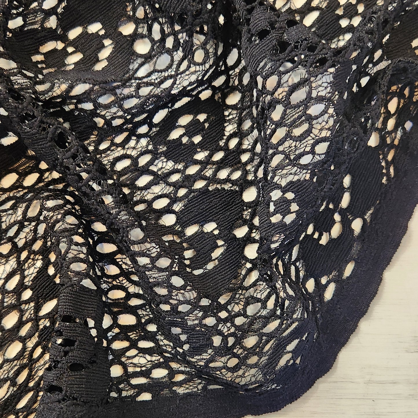 lily belle black stretch lace
