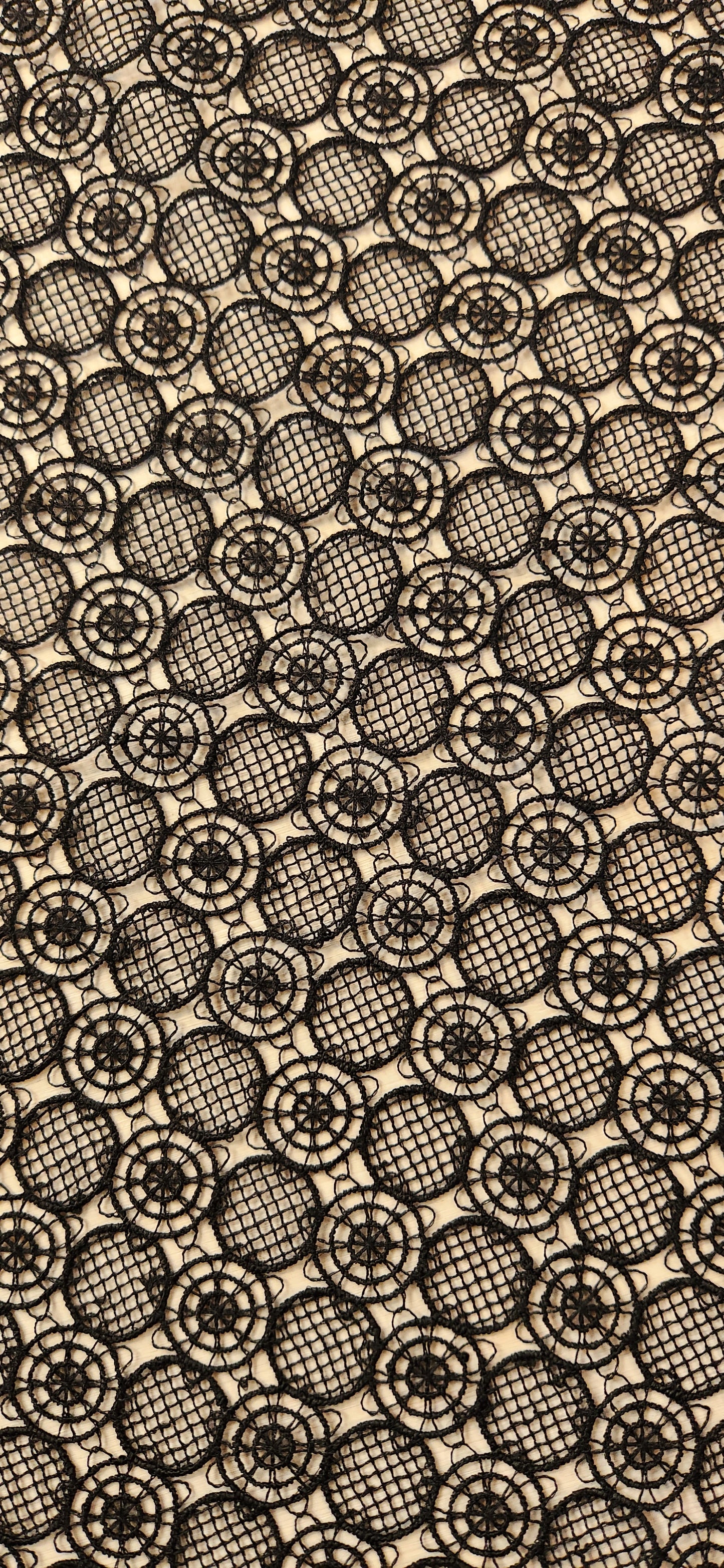 Twiggy black Guipure Lace